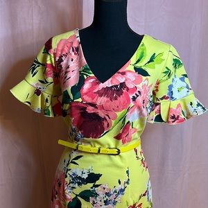 Yellow Floral Dress
